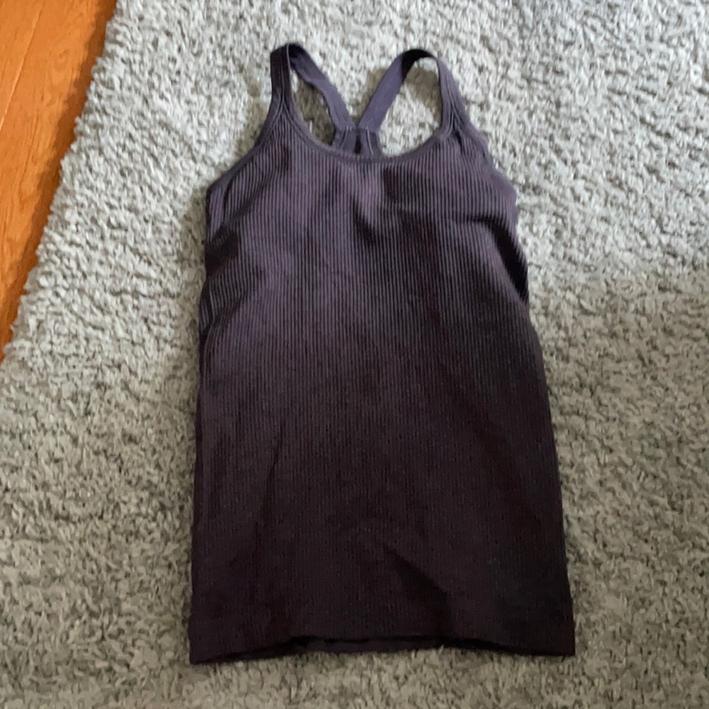 lululemon purple ebb to street tank